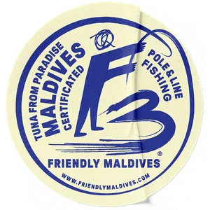 Logo Friendly Maldives – ruční rybolov tuňáků z Malediv